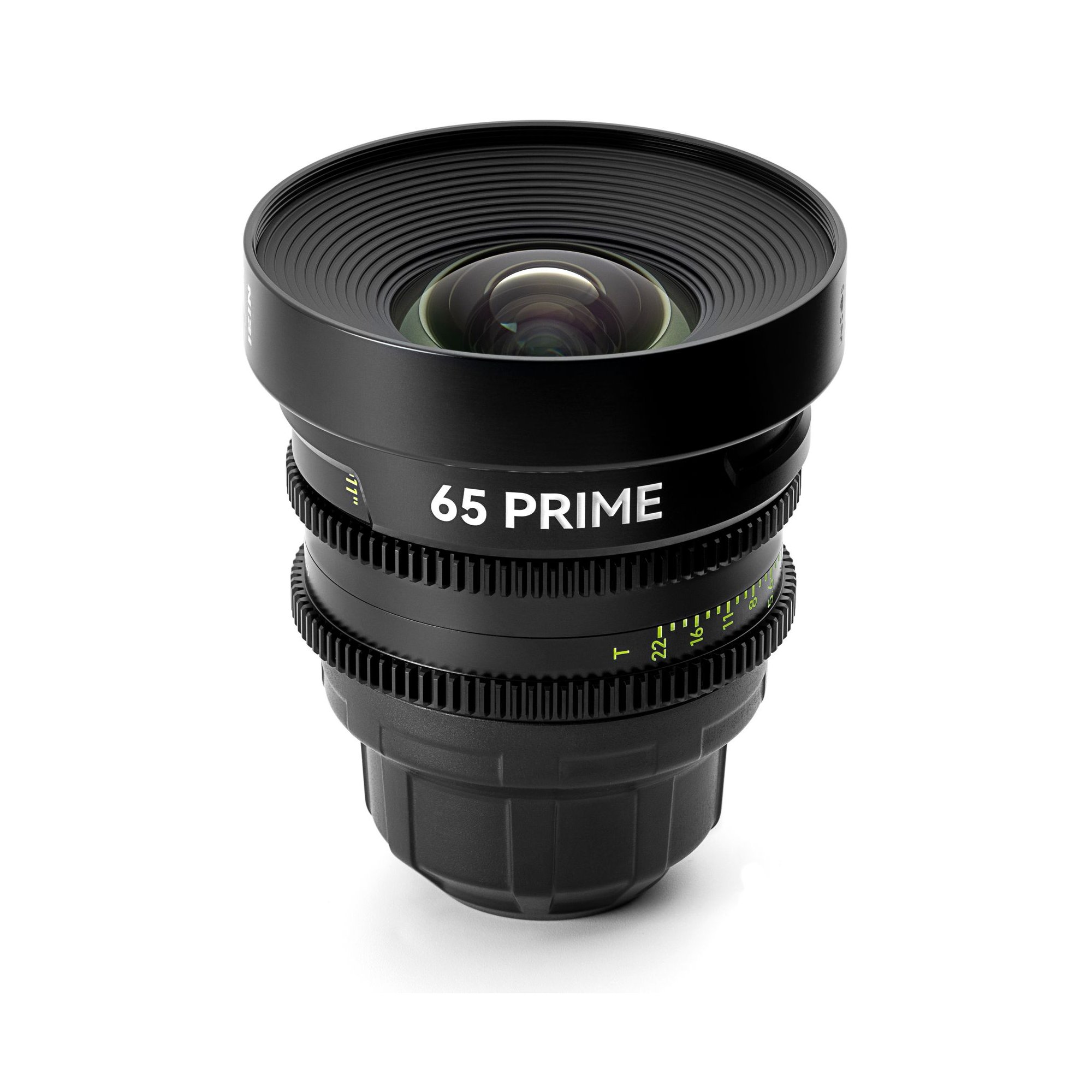 Rückansicht des NiSi 65 Prime 16mm T2.9 Cinema-Objektivs mit sichtbarem Objektivanschluss