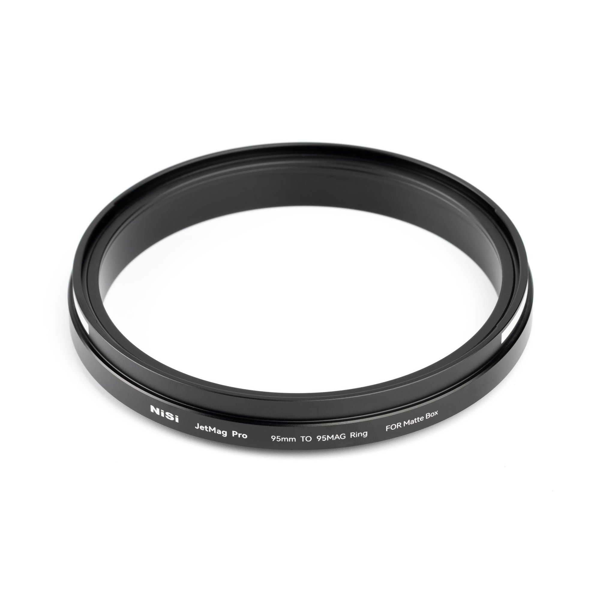 NiSi JetMag Pro 95mm Adapterring für Matte Box und 95MAG Filtersystem in schräger Ansicht