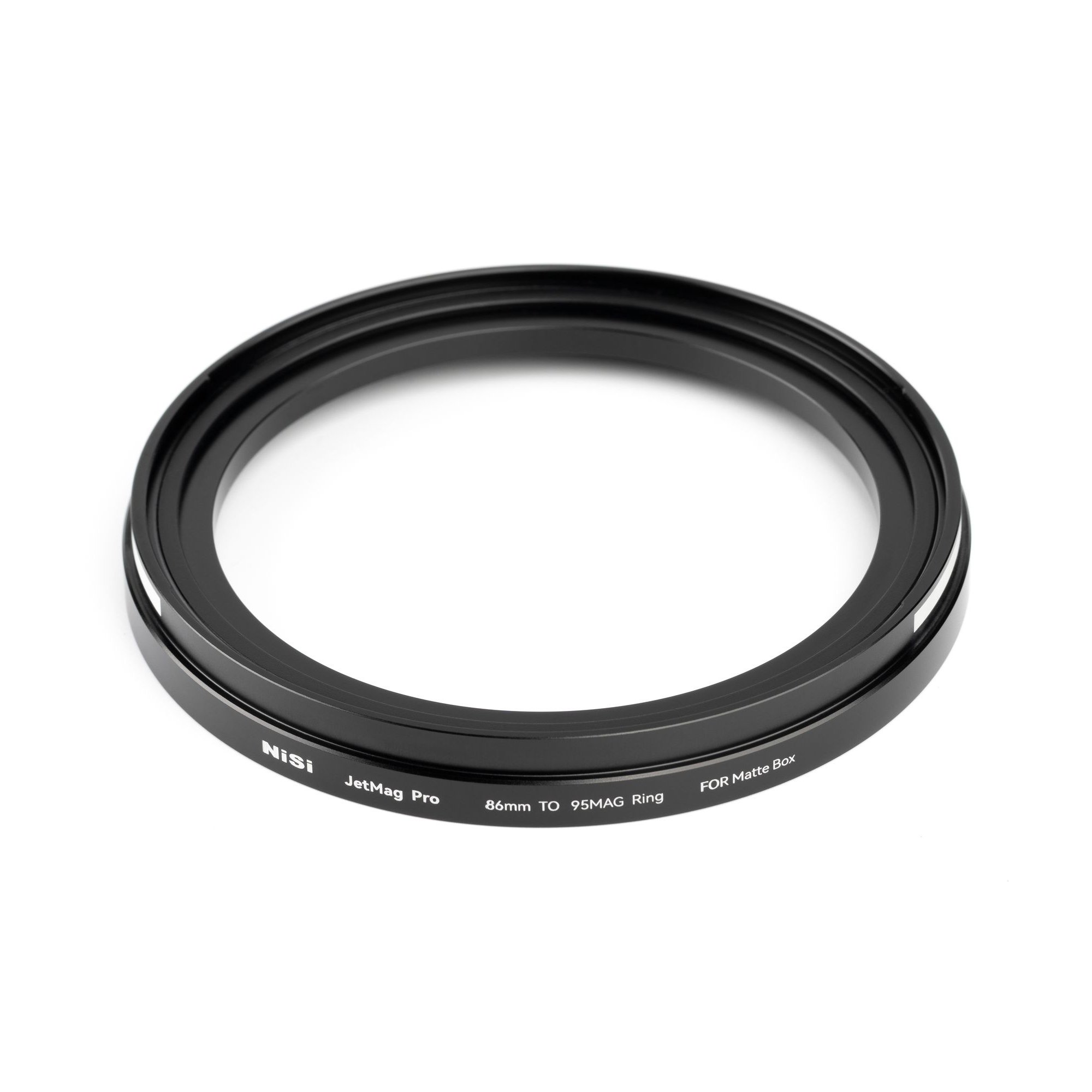 NiSi JetMag Pro 86mm Adapterring für Matte Box und 95MAG Filtersystem in schräger Ansicht