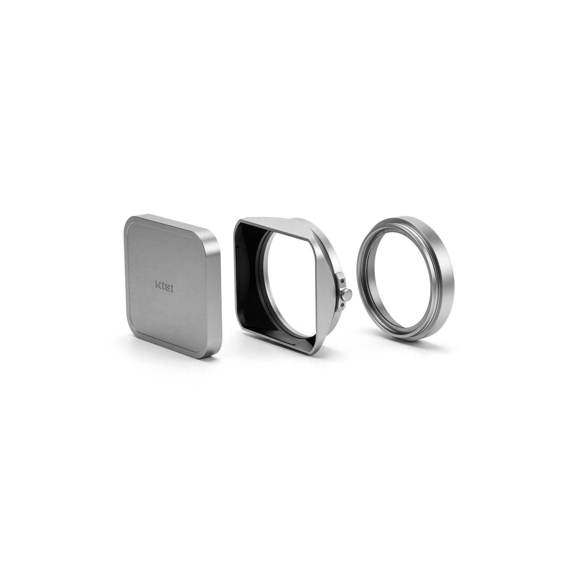Lens Hood Kit III für Fujifilm X100 Serie in Silber mit Deckel, Streulichtblende und Adapterring