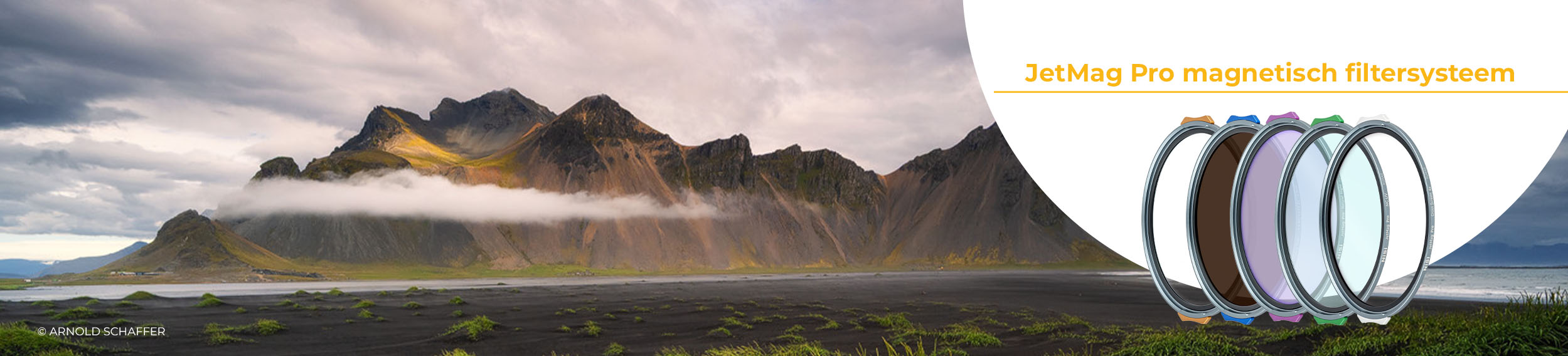 NiSi JetMag Pro magnetisch filtersysteem: vijf magnetische ronde filters voor de Vestrahorn in IJsland