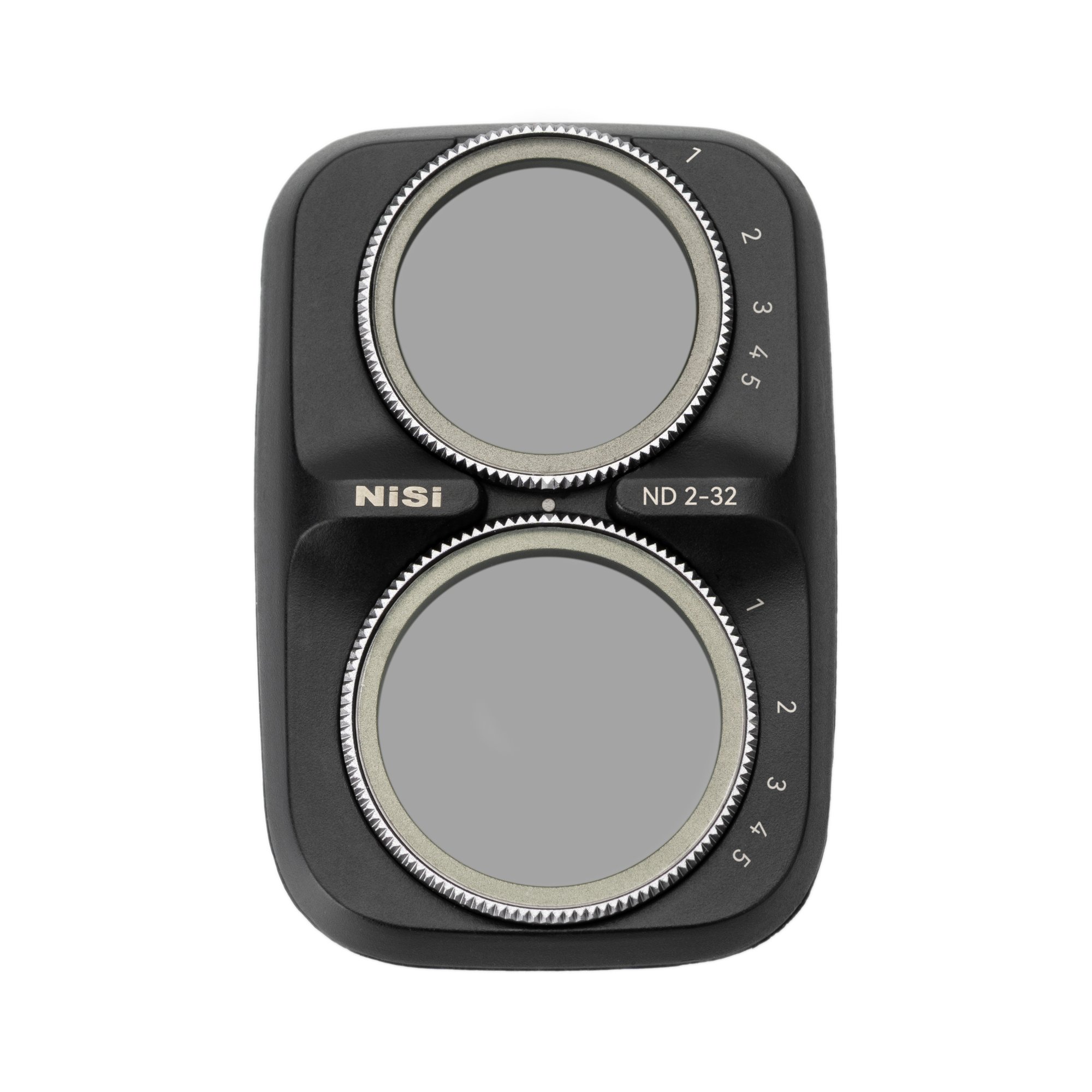NiSi Professional ND 2–32 Filter für DJI Pocket 4 Pro in Vorderansicht mit stufenlos einstellbarer Neutraldichte.