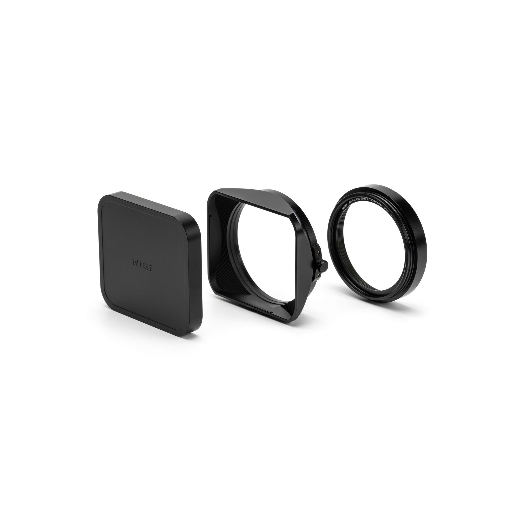 Lens Hood Kit III für Fujifilm X100 Serie in Schwarz mit Deckel, Streulichtblende und Adapterring