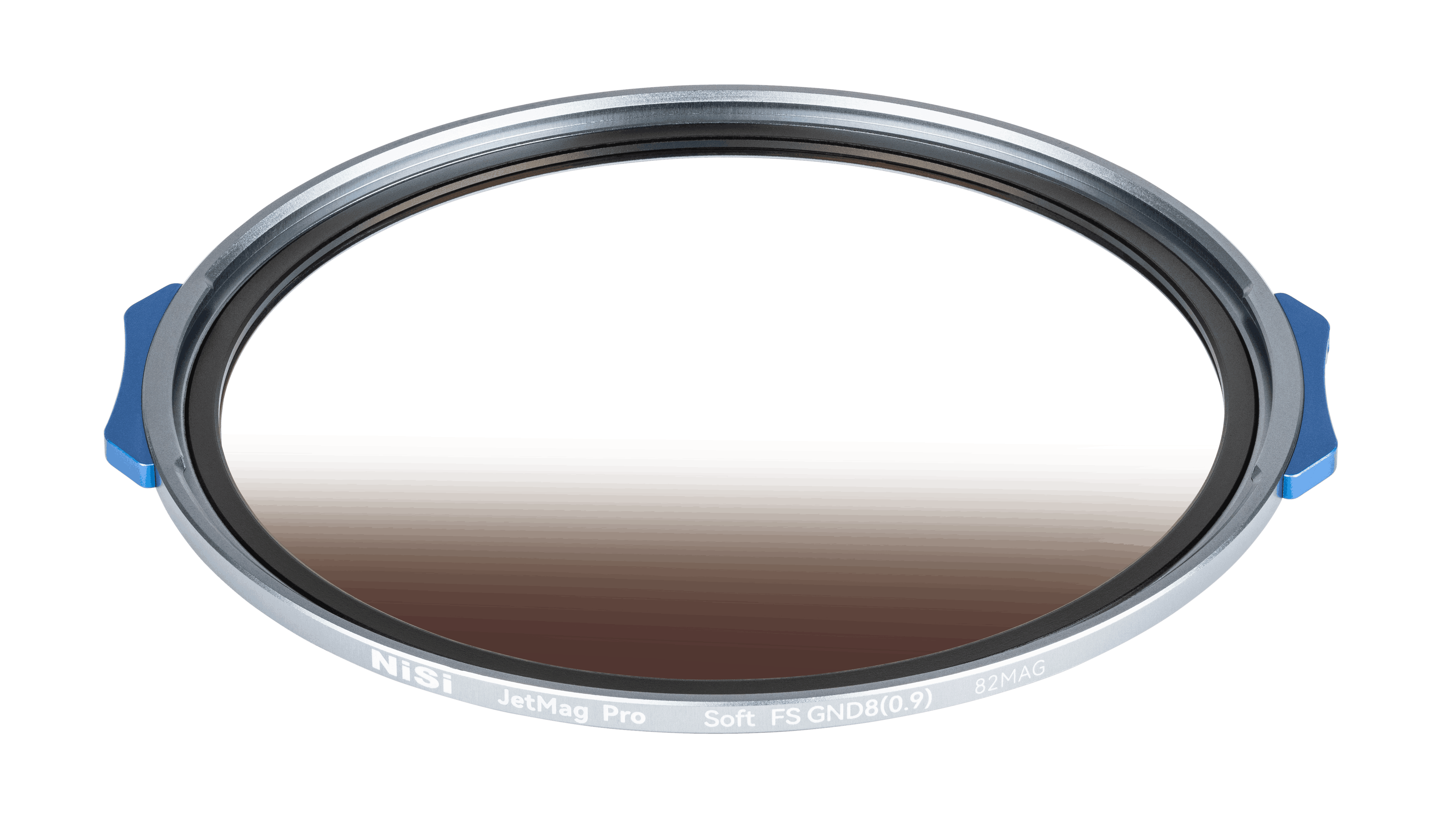 NiSi JetMag Pro Soft FS GND8 (0.9) 82MAG – Vorderansicht des magnetischen Grauverlaufsfilters mit weichem Verlauf
